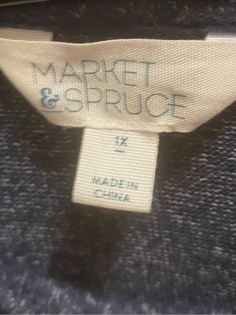 Market & Spruce Navy Shimmer Midi Dress | Long Sleeve Tie Waist Dress | Elegant - Picture 8 of 8